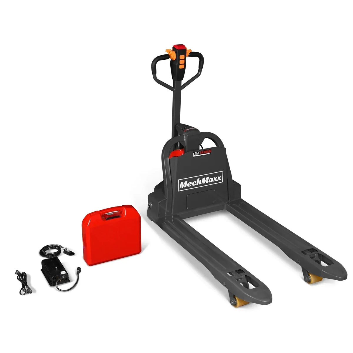 3300lbs Lithium-ion Electric Pallet Jack,  45"x27" Fork,  24V 40Ah Removable Battery,  Walkie Type Truck,  LPT33