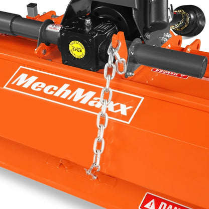 45 in Rotary Tiller,  3 Point Hitch Cat.1,  Chain Drive,  PTO Shaft Included with Shear Bolt,  15-35 HP,  LRT45