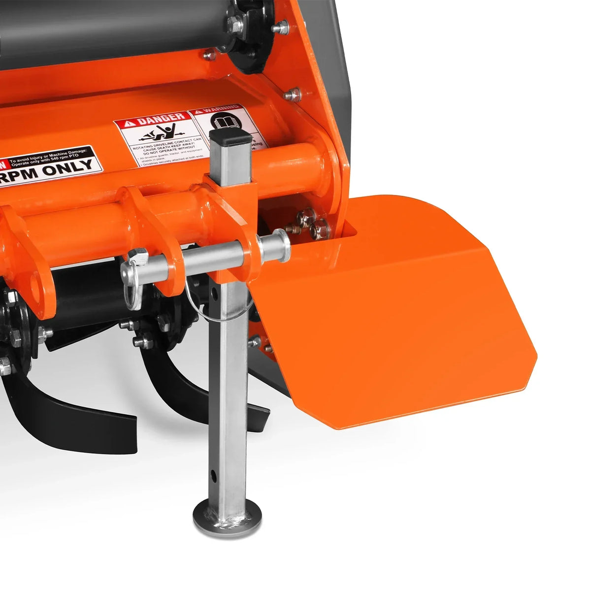 53 in Rotary Tiller,  3 Point Hitch Cat.1,  Chain Drive,  PTO Shaft Included with Shear Bolt,  18-35 HP,  LRT53