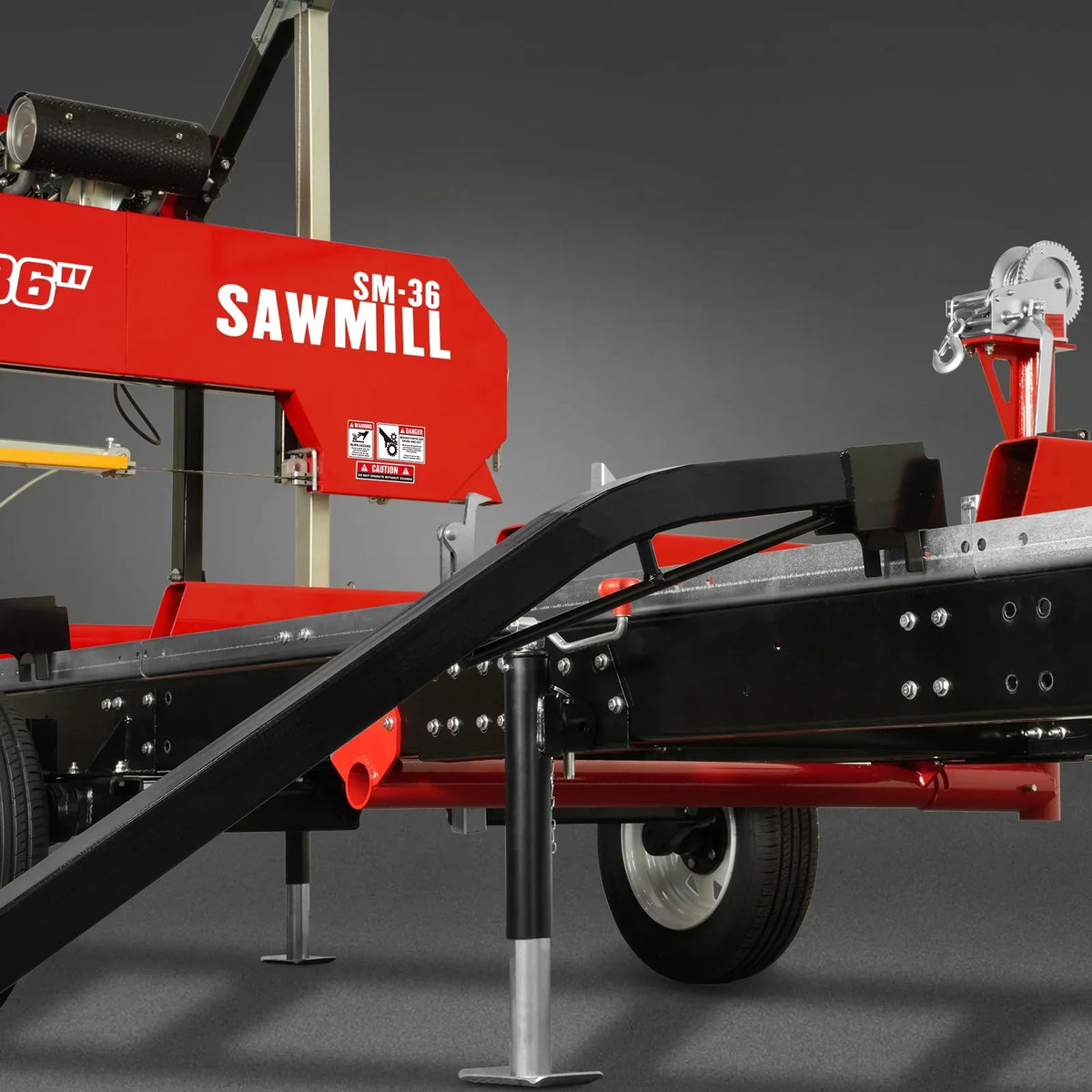 Log Loading Ramp Kit for Sawmill Trailer , SM-36