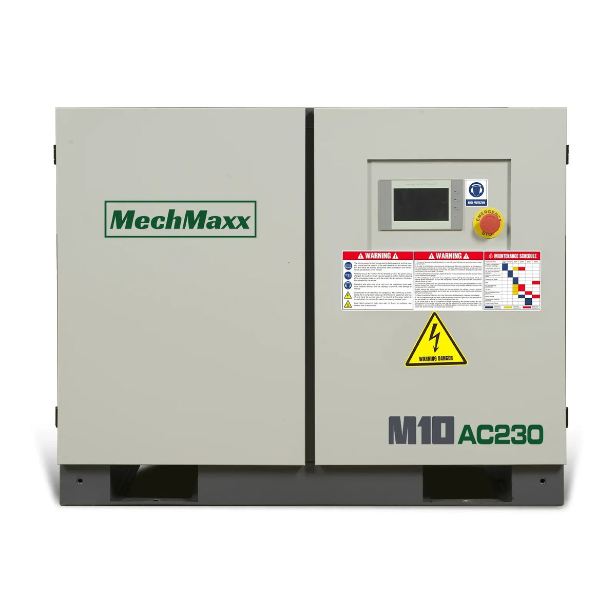 10HP Rotary Screw Air Compressor - 32 CFM,  116 PSI,  230V 3-Phase | Industrial-Grade