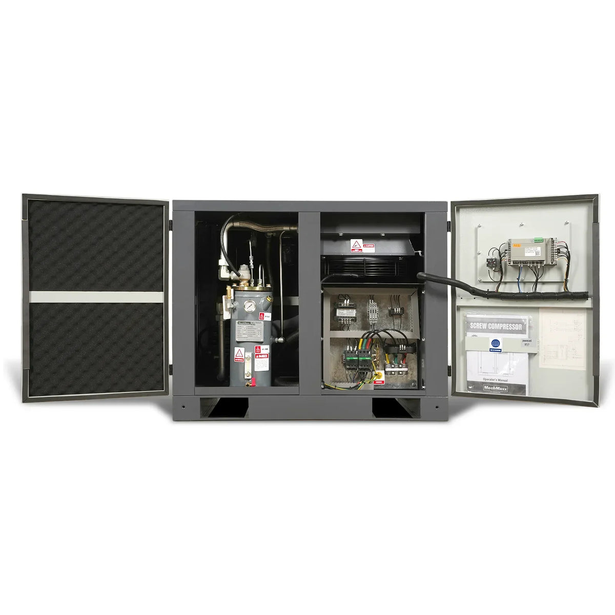 10HP Rotary Screw Air Compressor - 32 CFM,  116 PSI,  230V 3-Phase | Industrial-Grade