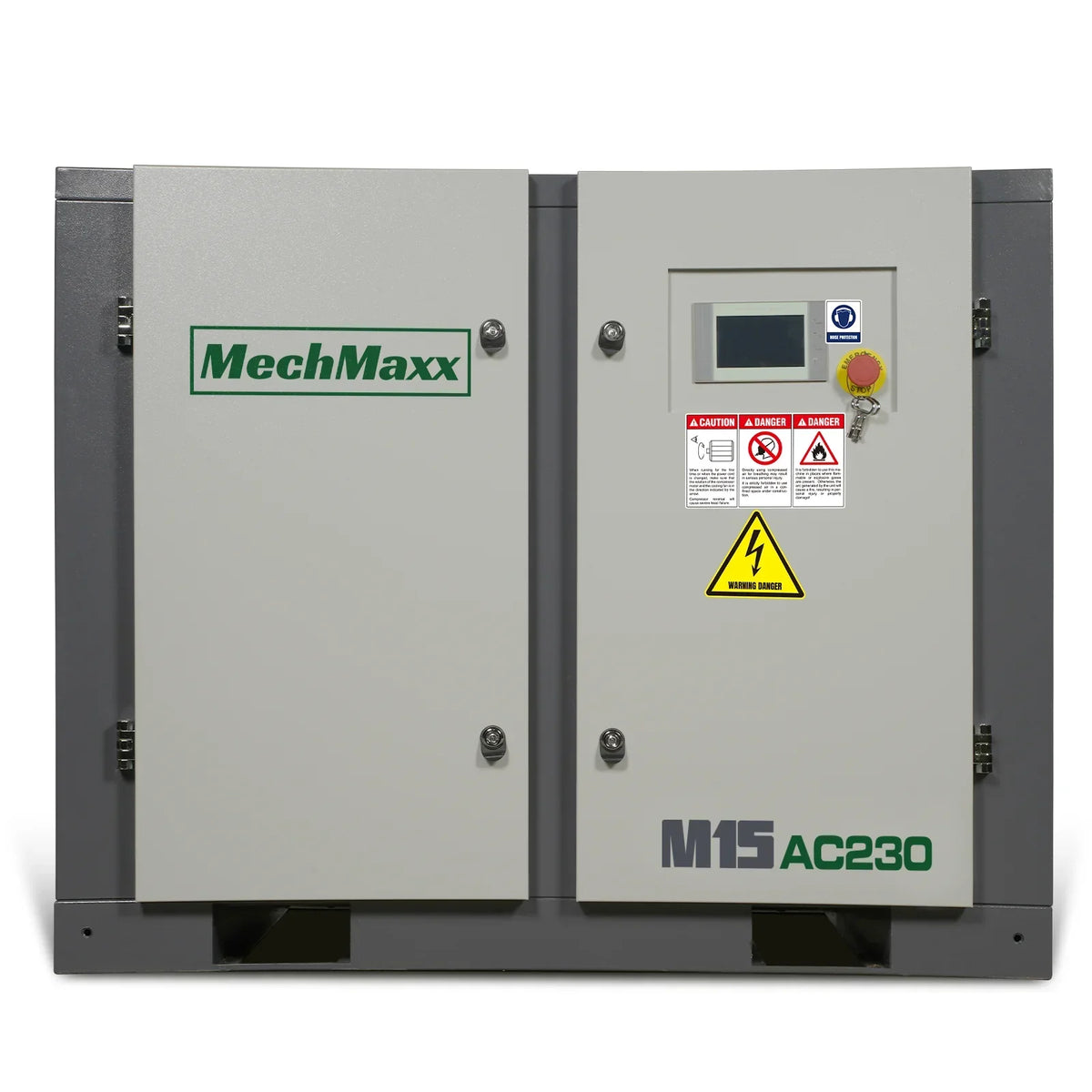 15HP Rotary Screw Air Compressor - 45 CFM,  116 PSI,  230V 3-Phase | Industrial-Grade