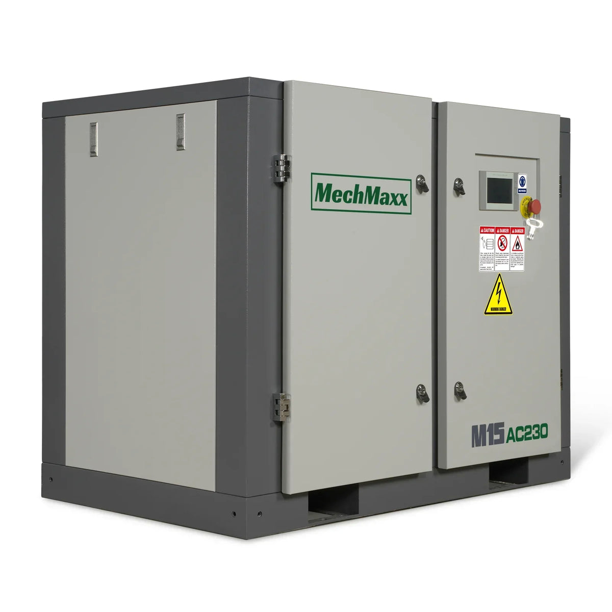 15HP Rotary Screw Air Compressor - 45 CFM,  116 PSI,  230V 3-Phase | Industrial-Grade