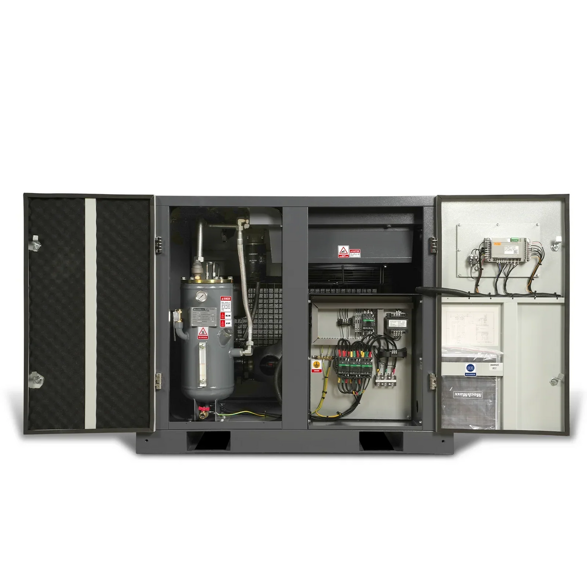 15HP Rotary Screw Air Compressor - 45 CFM,  116 PSI,  230V 3-Phase | Industrial-Grade