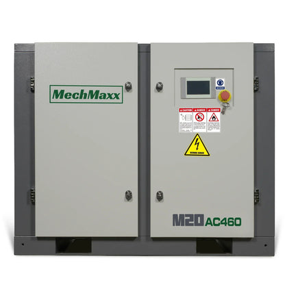 20HP Rotary Screw Air Compressor - 78 CFM,  116 PSI,  460V 3-Phase | Industrial-Grade