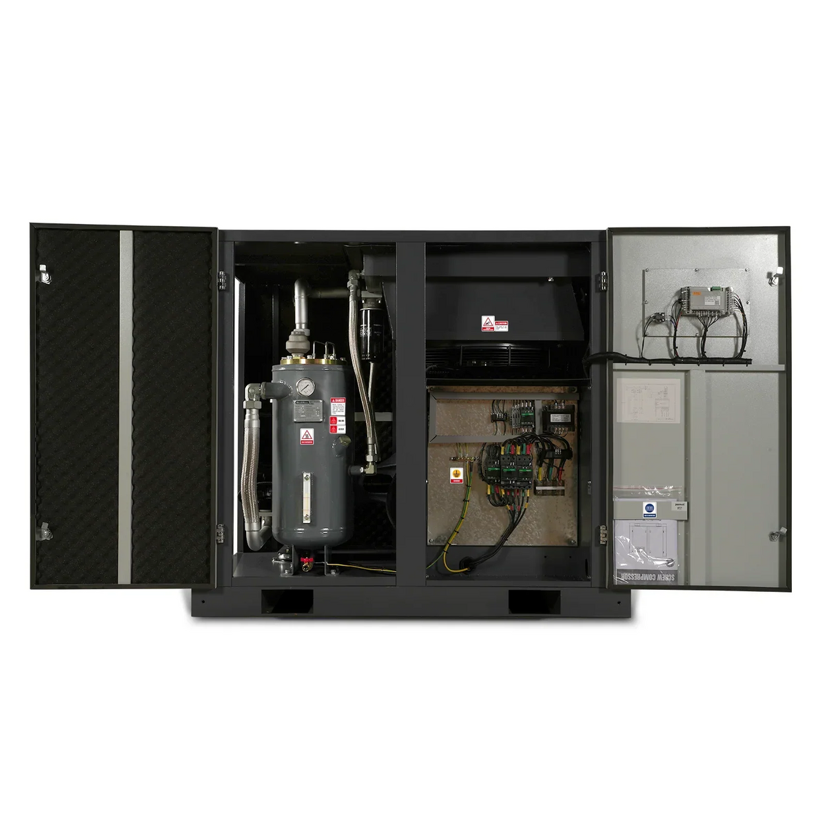 50HP Rotary Screw Air Compressor - 220 CFM,  116 PSI,  230V 3-Phase | Industrial-Grade