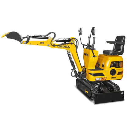 Mini Compact Excavator Loncin 300cc 9hp Engine, 43.3" Max. Digging Depth, 0.6Ton, 1345 LBS Operating Weight, MEC06