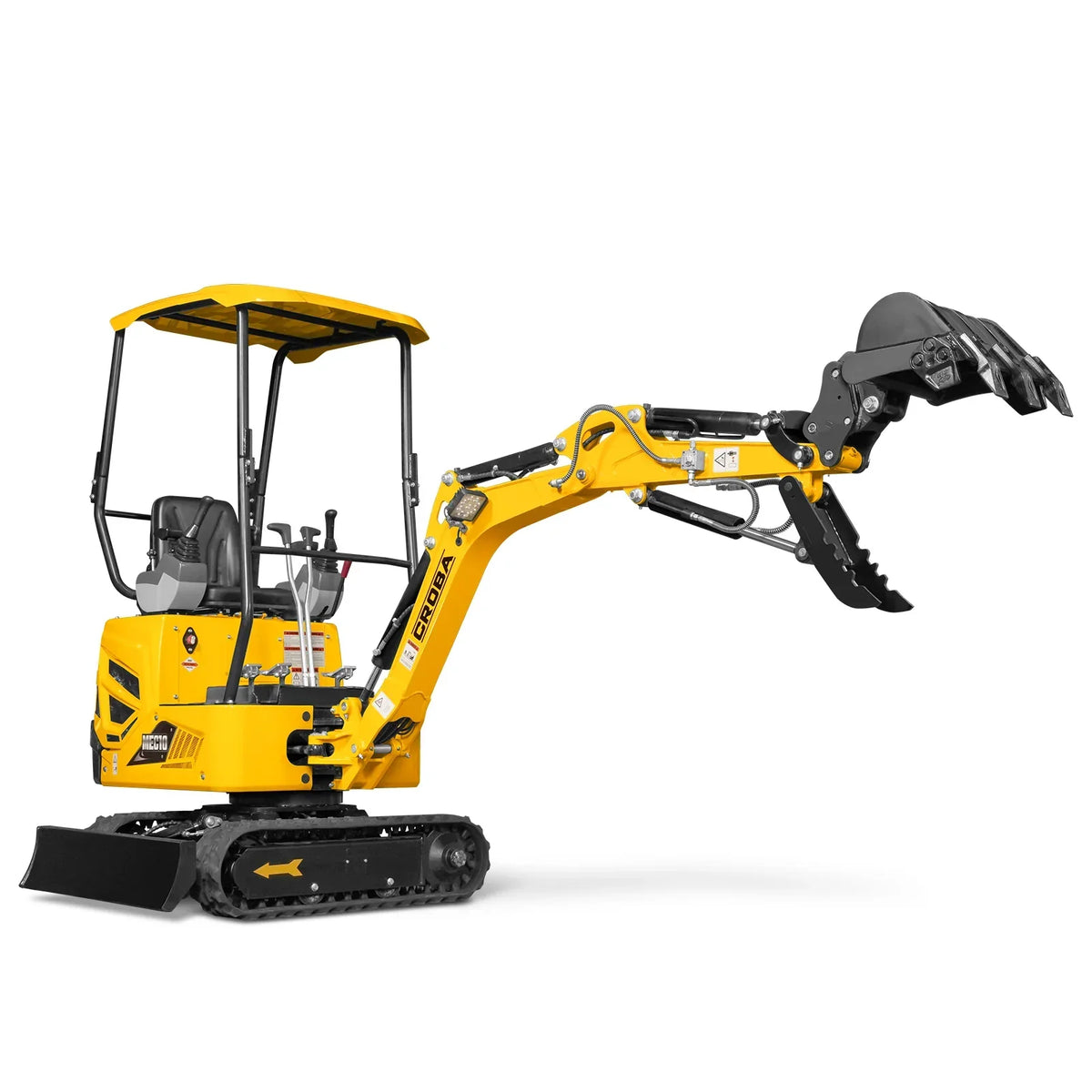 Mini Compact Excavator B&S VANGUARD 408cc 14hp Engine,  65.7" Max. Digging Depth, 1 Ton, 2370 LBS Operating Weight,  MEC10