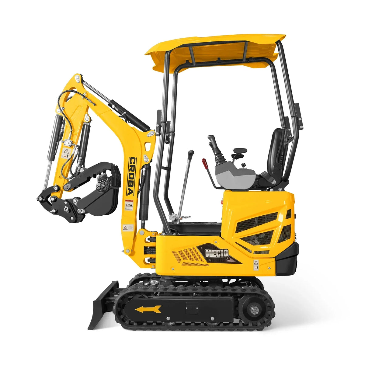 Mini Compact Excavator B&S VANGUARD 408cc 14hp Engine,  65.7" Max. Digging Depth, 1 Ton, 2370 LBS Operating Weight,  MEC10