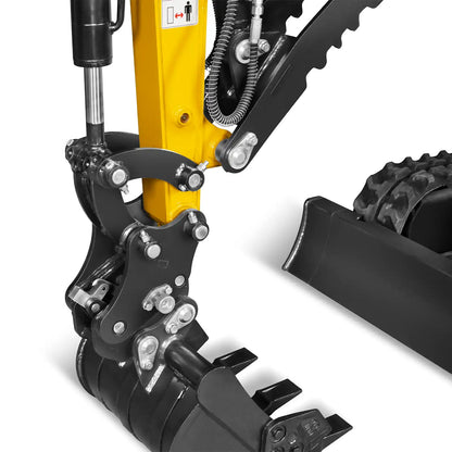Mini Compact Excavator Kubota D722 Engine,  65.7" Max. Digging Depth, 1.2 Ton, 2700 LBS Operating Weight,  MEC12