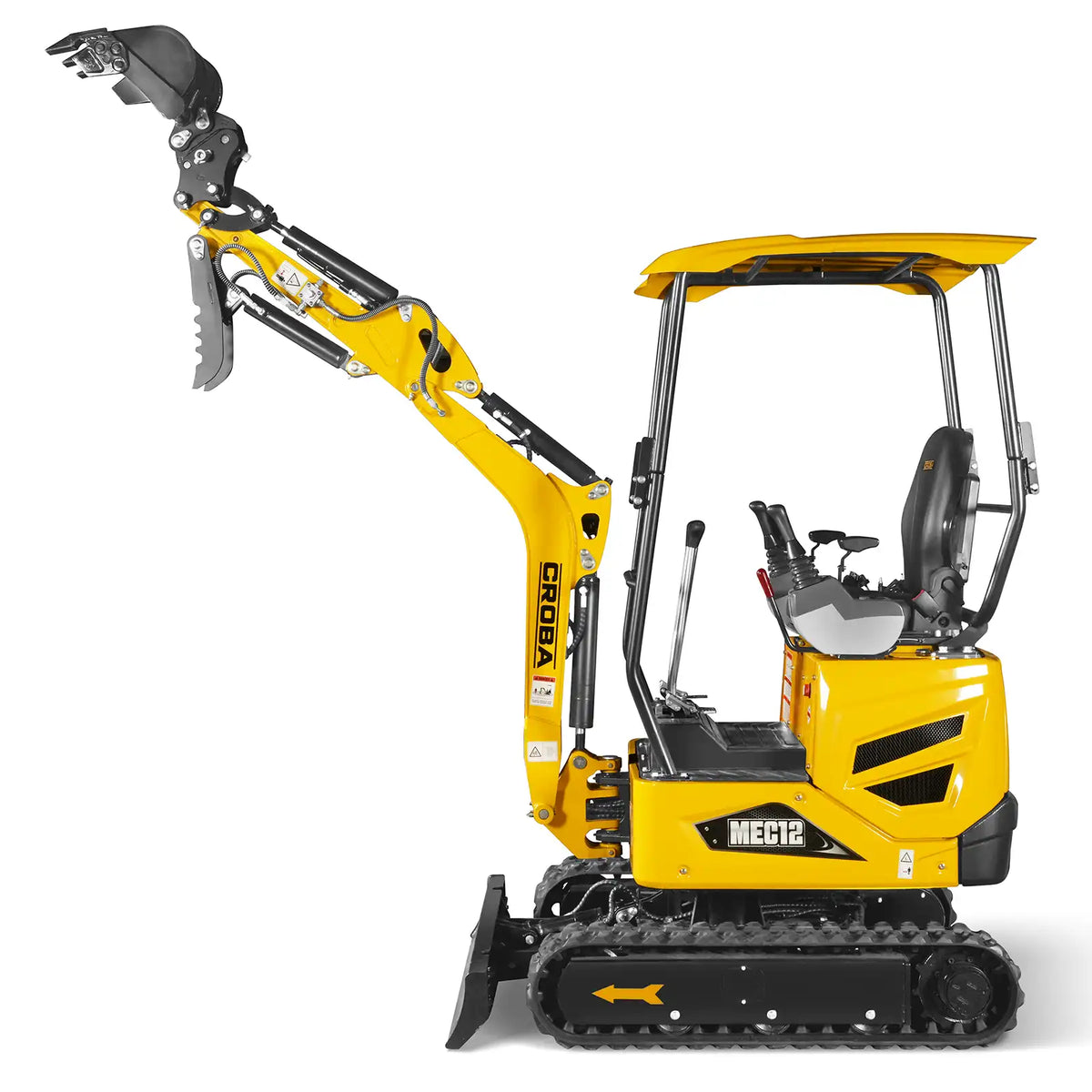 Mini Compact Excavator Kubota D722 Engine,  65.7" Max. Digging Depth, 1.2 Ton, 2700 LBS Operating Weight,  MEC12