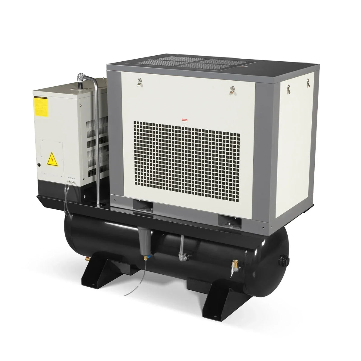 15HP Combined Rotary Screw Air Compressor with Dryer & 105-Gal ASME Tank | 45 CFM,  116 PSI,  230V 3-Phase - Industrial Grade