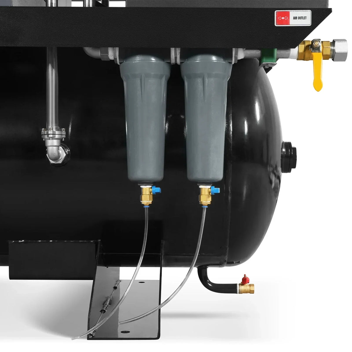 20HP Combined Rotary Screw Air Compressor with Dryer & 105-Gal ASME Tank | 78 CFM,  116 PSI,  460V 3-Phase - Industrial Grade