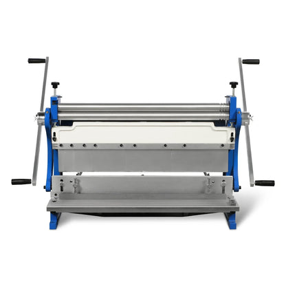 30-inch 3-in-1 Pan and Box Brake – Slip Roll, Shear, Bending Machine for Sheet Metal, 20 Gauge Mild Steel, Adjustable Fingers, Heavy Duty, Metalworking, Fabrication, Rolling, Bending MMCB3016
