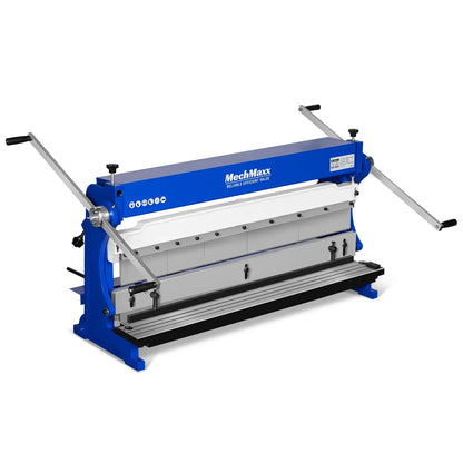 40-inch 3-in-1 Pan and Box Brake – Slip Roll, Shear, Bending Machine for Sheet Metal, 20 Gauge Mild Steel, Adjustable Fingers, Heavy Duty, Metalworking, Fabrication, Rolling, Bending MMCB4020