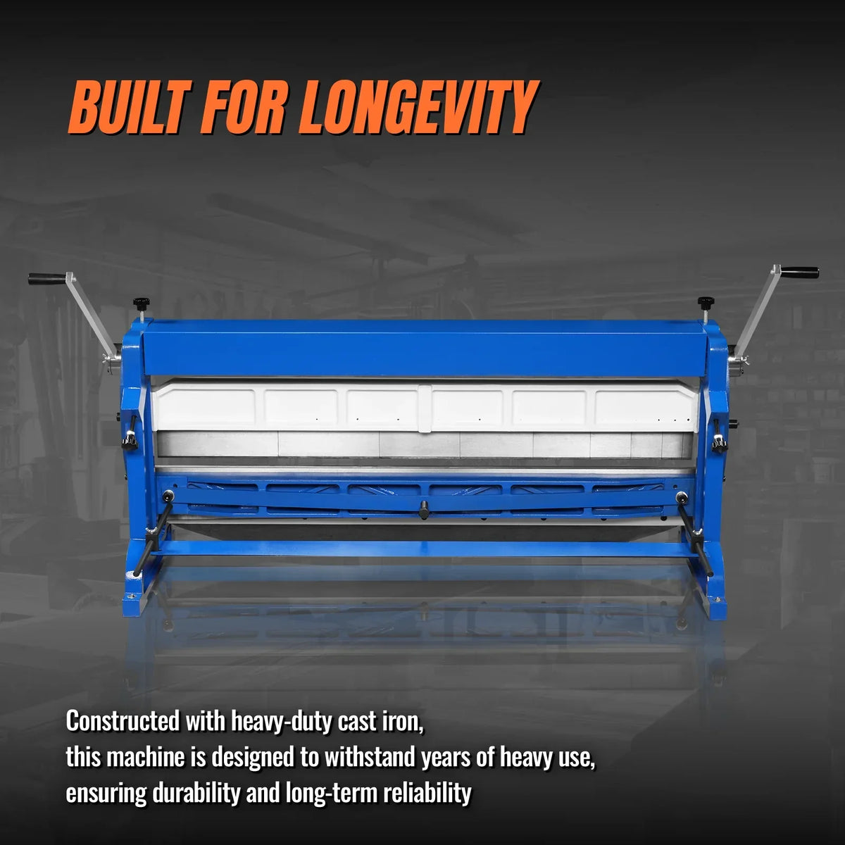 52-inch 3-in-1 Pan and Box Brake – Slip Roll, Shear, Bending Machine for Sheet Metal, 20 Gauge Mild Steel, Adjustable Fingers, Heavy Duty, Metalworking, Fabrication, Rolling, Bending MMCB5220