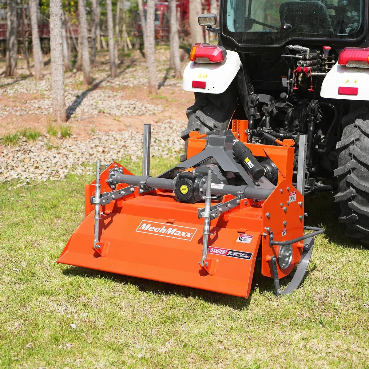 48 in Rotary Tiller,  3 Point Hitch Cat.1 & 2,  Gear Drive,  PTO Shaft Included with Slip Clutch,  25-50 HP,  MRT48