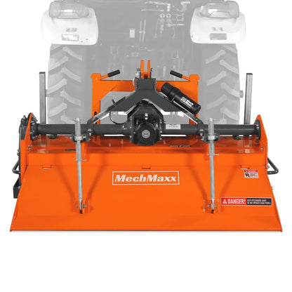 60 in Rotary Tiller,  3 Point Hitch Cat.1 & 2,  Gear Drive,  PTO Shaft Included with Slip Clutch,  30-60 HP,  MRT60