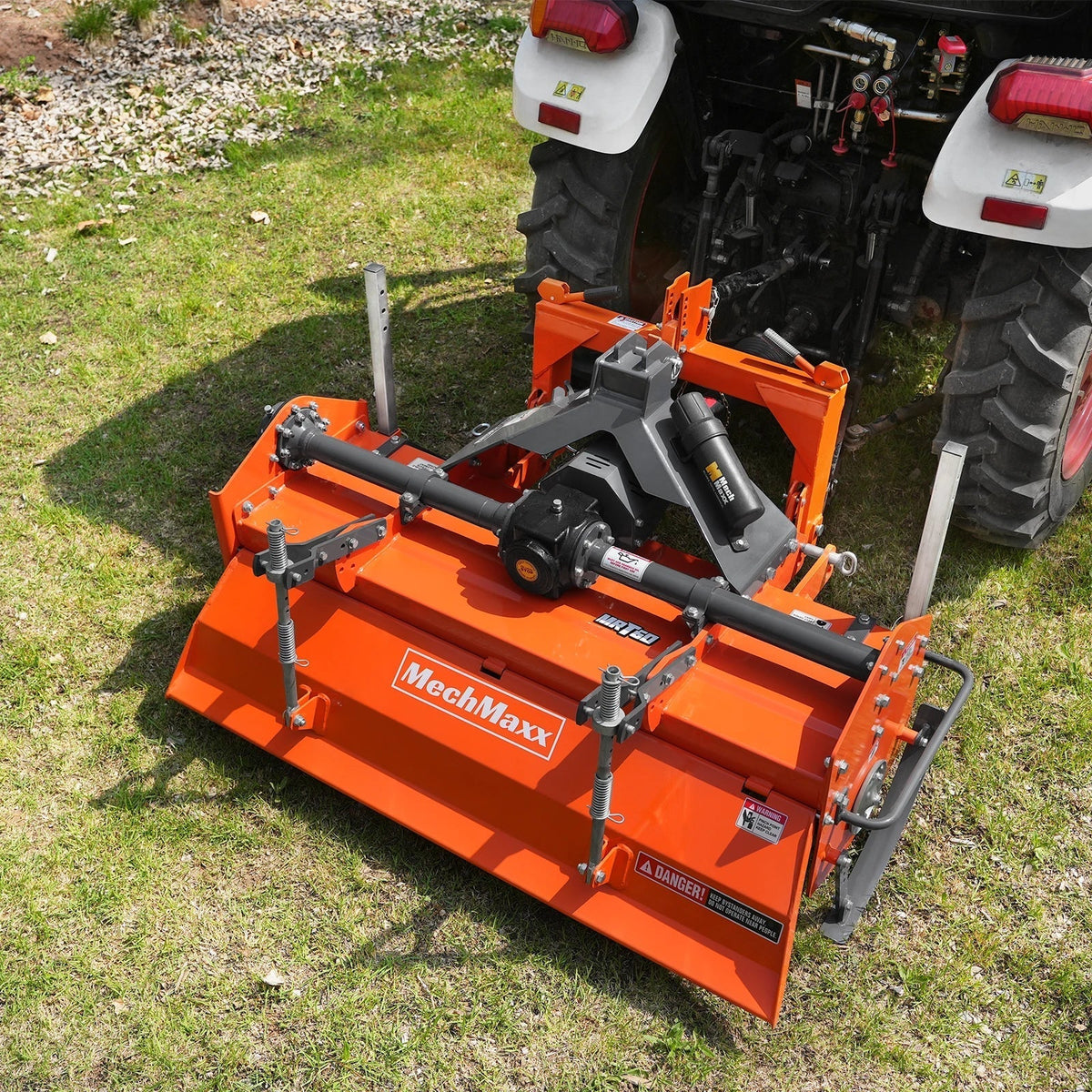 60 in Rotary Tiller,  3 Point Hitch Cat.1 & 2,  Gear Drive,  PTO Shaft Included with Slip Clutch,  30-60 HP,  MRT60