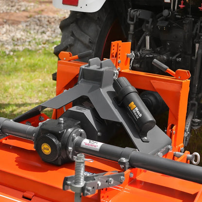 60 in Rotary Tiller,  3 Point Hitch Cat.1 & 2,  Gear Drive,  PTO Shaft Included with Slip Clutch,  30-60 HP,  MRT60