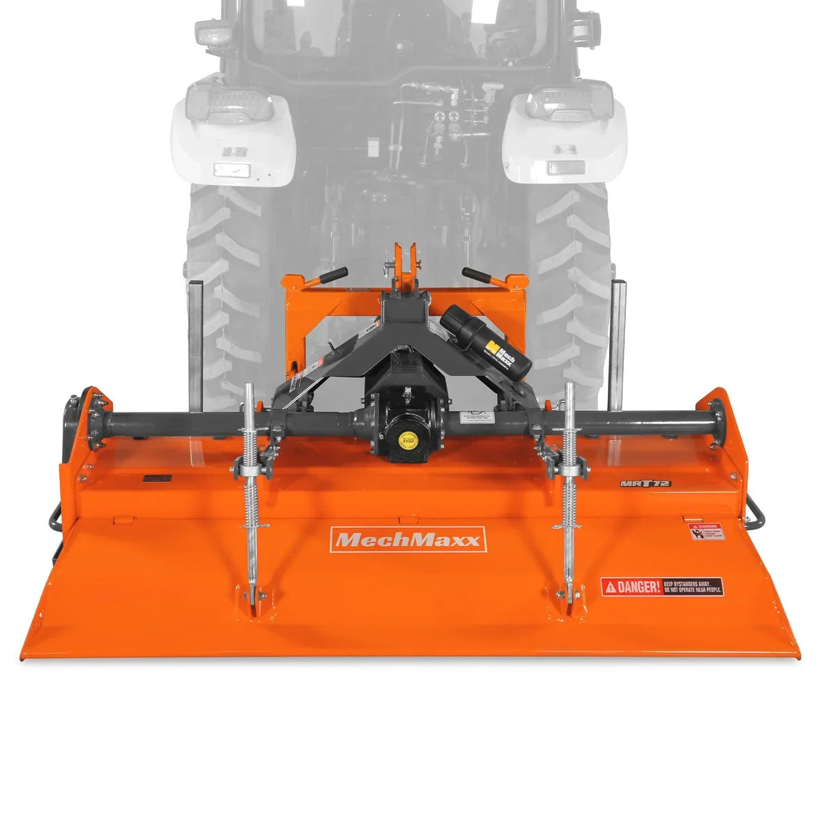 72 in Rotary Tiller,  3 Point Hitch Cat.1 & 2,  Gear Drive,  PTO Shaft Included with Slip Clutch,  35-70 HP,  MRT72