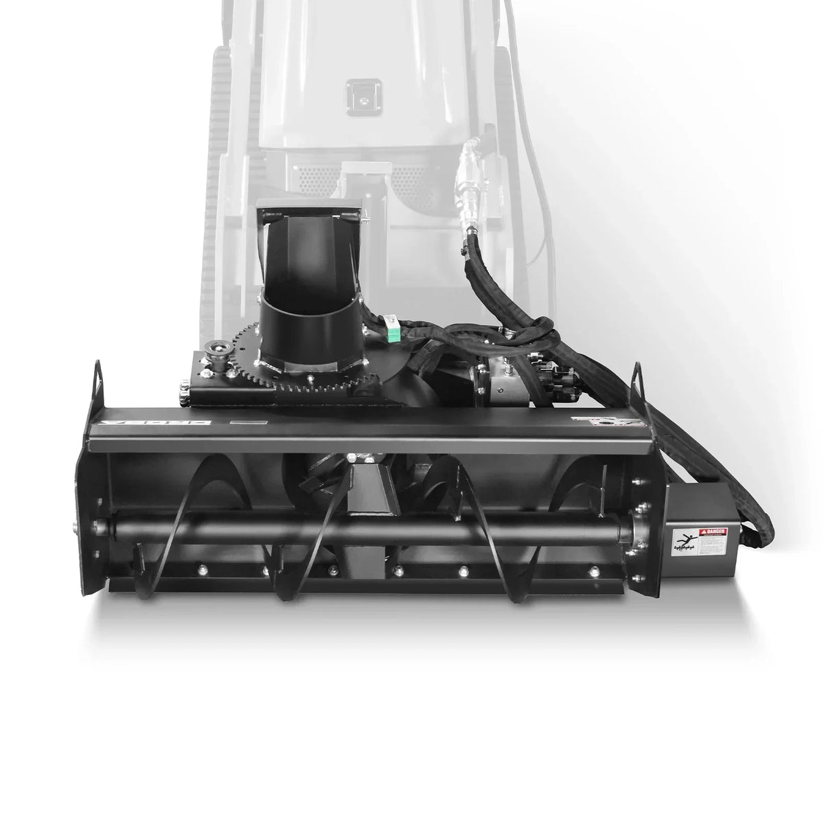 48'' Width, 20" Intake, Hydraulic Snow Blower for Mini Skid Steer, Remote Control Chute Rotation and Deflector, MSB48