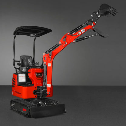 Mini Compact Excavator HONDA GX390 Engine,  65.7" Max. Digging Depth, 1Ton, 2280 LBS Operating Weight,  MEC10