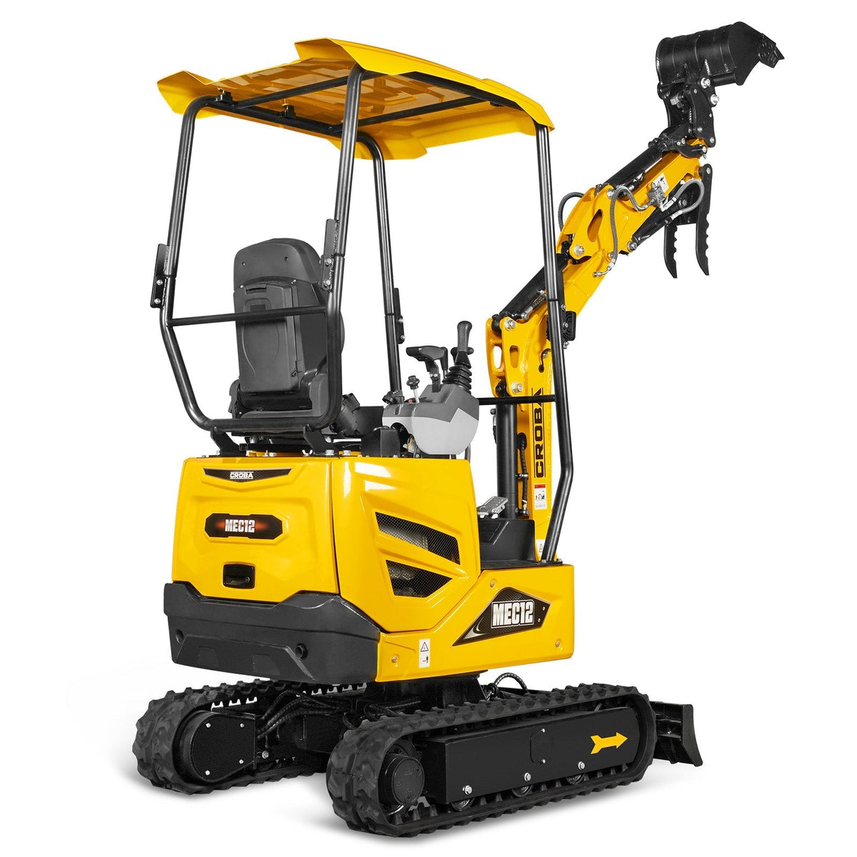 Mini Compact Excavator Kubota D722 Engine,  65.7" Max. Digging Depth, 1.2 Ton, 2700 LBS Operating Weight,  MEC12