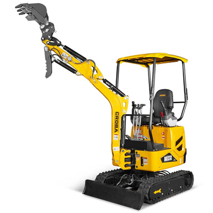 Mini Compact Excavator Kubota D722 Engine,  65.7" Max. Digging Depth, 1.2 Ton, 2700 LBS Operating Weight,  MEC12