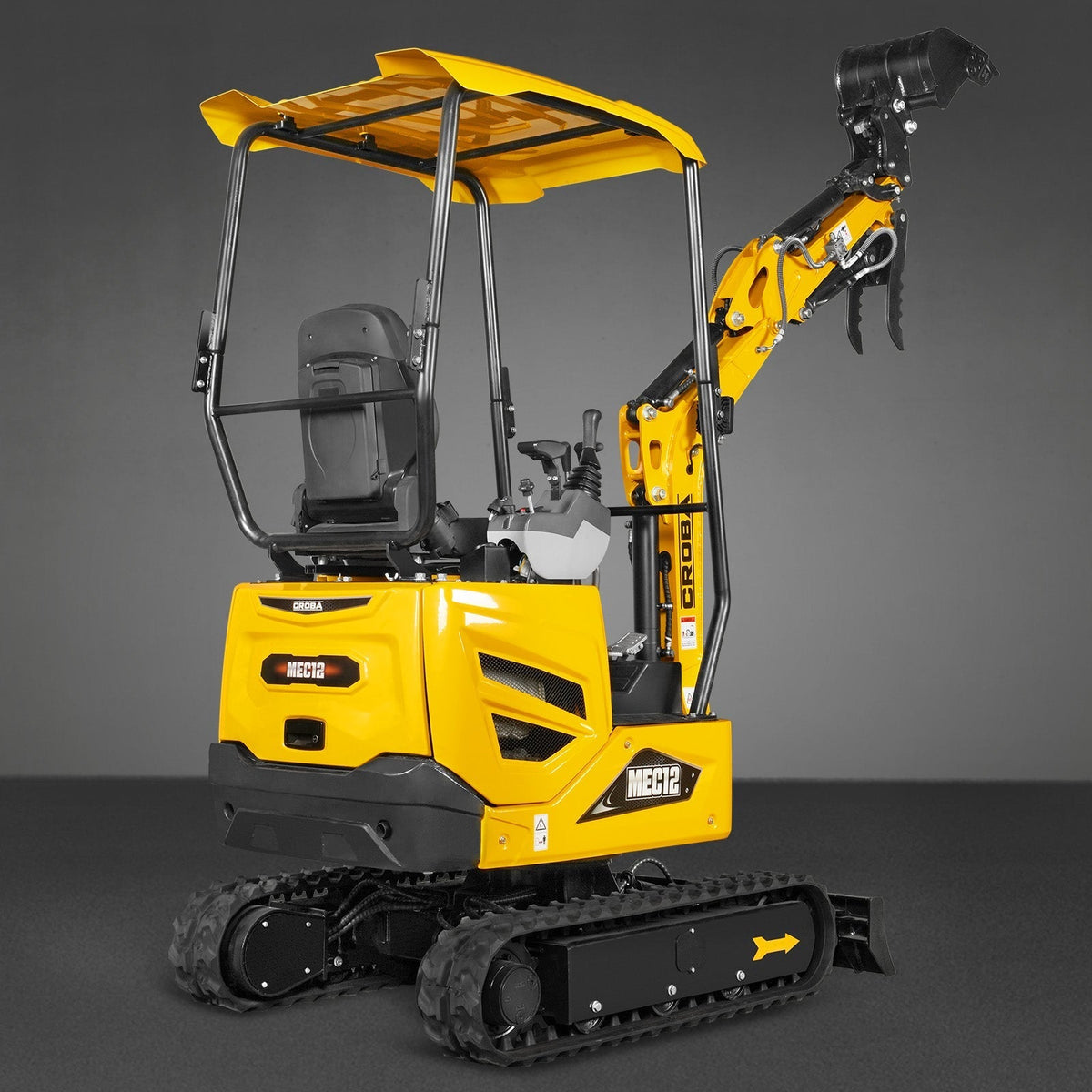 Mini Compact Excavator Kubota D722 Engine,  65.7" Max. Digging Depth, 1.2 Ton, 2700 LBS Operating Weight,  MEC12