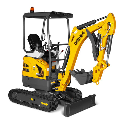 Mini Compact Excavator Kubota D902 Engine,  89" Max. Digging Depth, 1.7 Ton, 4145 LBS Operating Weight,  MEC17