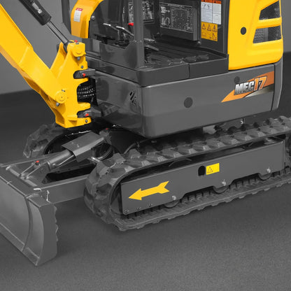 Mini Compact Excavator Kubota D902 Engine,  95" Max. Digging Depth, 1.7 Ton, 4190 LBS Operating Weight,  MEC17PRO