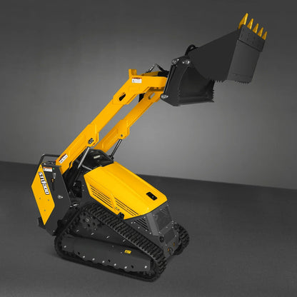 Mini Skid Steer Stand On Compact Track Loader ( 4 in 1 bucket included ) with 25HP KUBOTA D1105 Diesel Engine,  Common Industry Interface (CII),  CROBA  STL1000