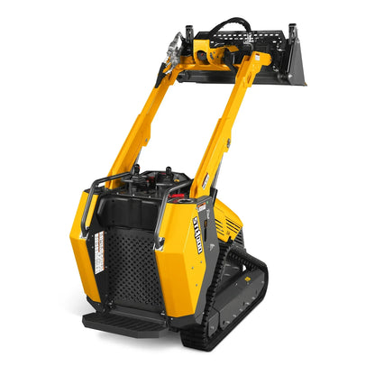 Mini Skid Steer Stand On Compact Track Loader ( 4 in 1 bucket included ) with 25HP KUBOTA D1105 Diesel Engine,  Common Industry Interface (CII),  CROBA  STL1000