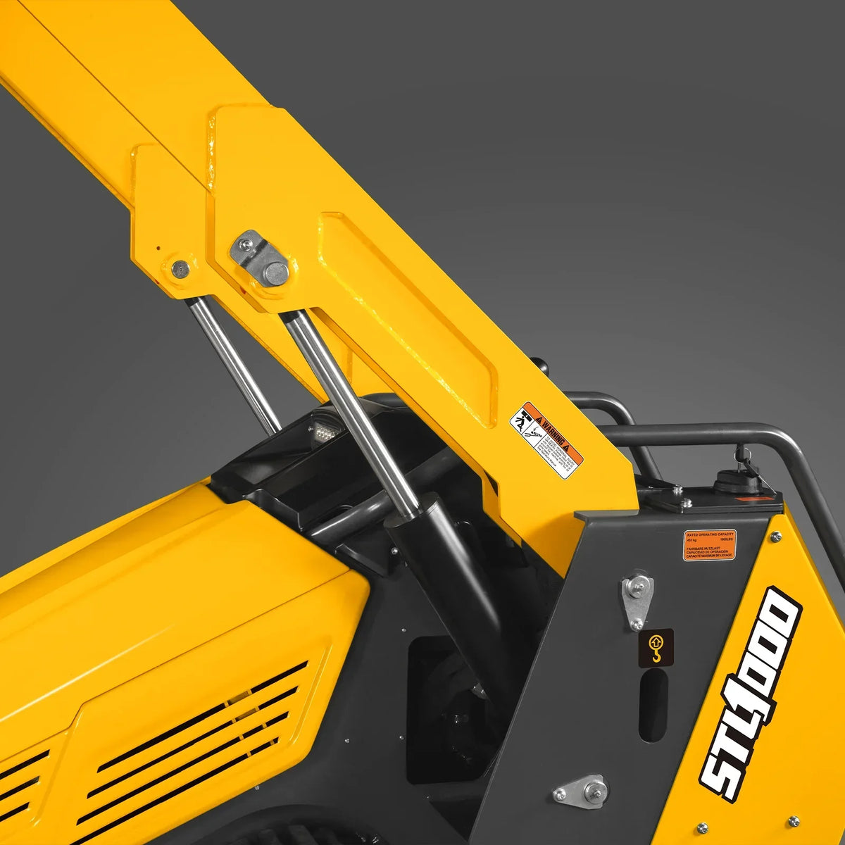 Mini Skid Steer Stand On Compact Track Loader ( 4 in 1 bucket included ) with 25HP KUBOTA D1105 Diesel Engine,  Common Industry Interface (CII),  CROBA  STL1000