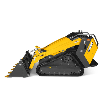 Mini Skid Steer Stand On Compact Track Loader ( 4 in 1 bucket included ) with 25HP KUBOTA D1105 Diesel Engine,  Common Industry Interface (CII),  CROBA  STL1000