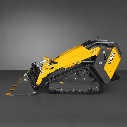 Mini Skid Steer Stand On Compact Track Loader ( 4 in 1 bucket included ) with 25HP KUBOTA D1105 Diesel Engine,  Common Industry Interface (CII),  CROBA  STL1000