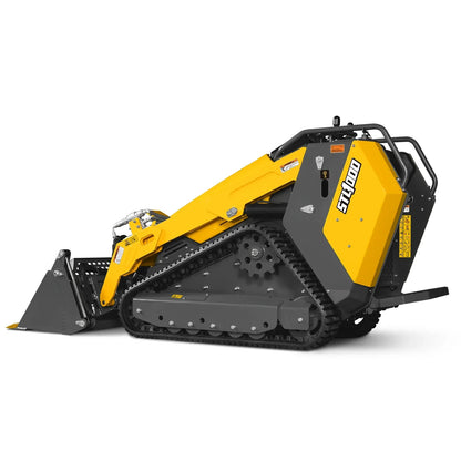 Mini Skid Steer Stand On Compact Track Loader ( 4 in 1 bucket included ) with 25HP KUBOTA D1105 Diesel Engine,  Common Industry Interface (CII),  CROBA  STL1000