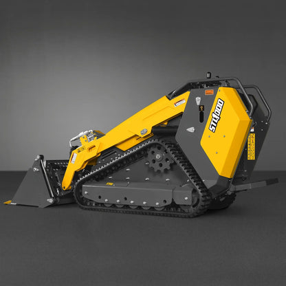 Mini Skid Steer Stand On Compact Track Loader ( 4 in 1 bucket included ) with 25HP KUBOTA D1105 Diesel Engine,  Common Industry Interface (CII),  CROBA  STL1000