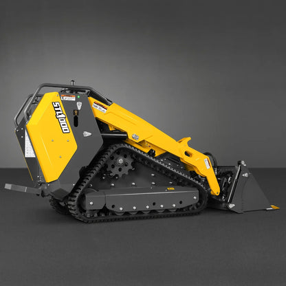 Mini Skid Steer Stand On Compact Track Loader ( 4 in 1 bucket included ) with 25HP KUBOTA D1105 Diesel Engine,  Common Industry Interface (CII),  CROBA  STL1000