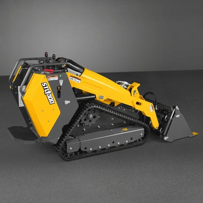 Mini Skid Steer Stand On Compact Track Loader ( 4 in 1 bucket included ) with 25HP KUBOTA D1105 Diesel Engine,  Common Industry Interface (CII),  CROBA  STL1000