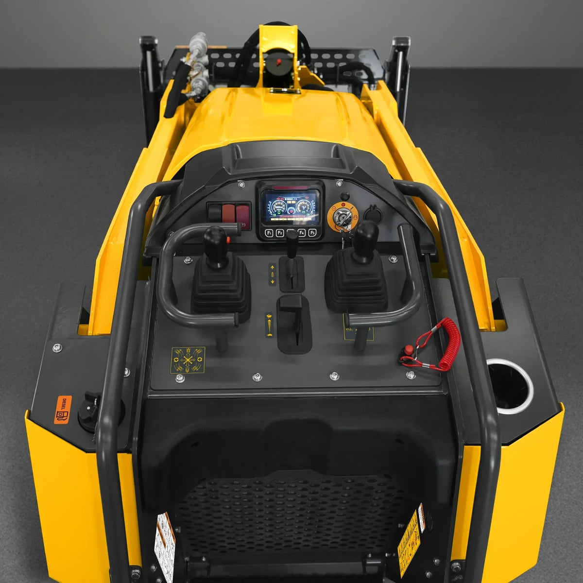 Mini Skid Steer Stand On Compact Track Loader ( 4 in 1 bucket included ) with 25HP KUBOTA D1105 Diesel Engine,  Common Industry Interface (CII),  CROBA  STL1000