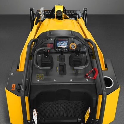 Mini Skid Steer Stand On Compact Track Loader ( 4 in 1 bucket included ) with 25HP KUBOTA D1105 Diesel Engine,  Common Industry Interface (CII),  CROBA  STL1000