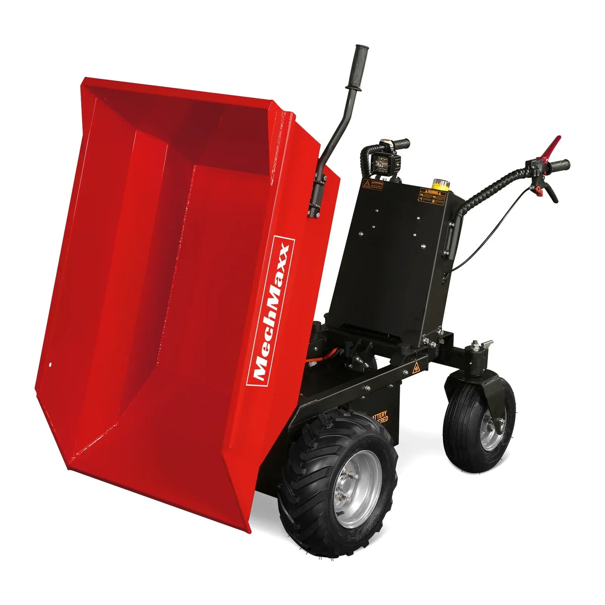 MechMaxx 1100Lbs Loading Battery Powered Barrow Electric Mini Dumper for Sale,  1000W 48V Brushless DC Motor,  E50