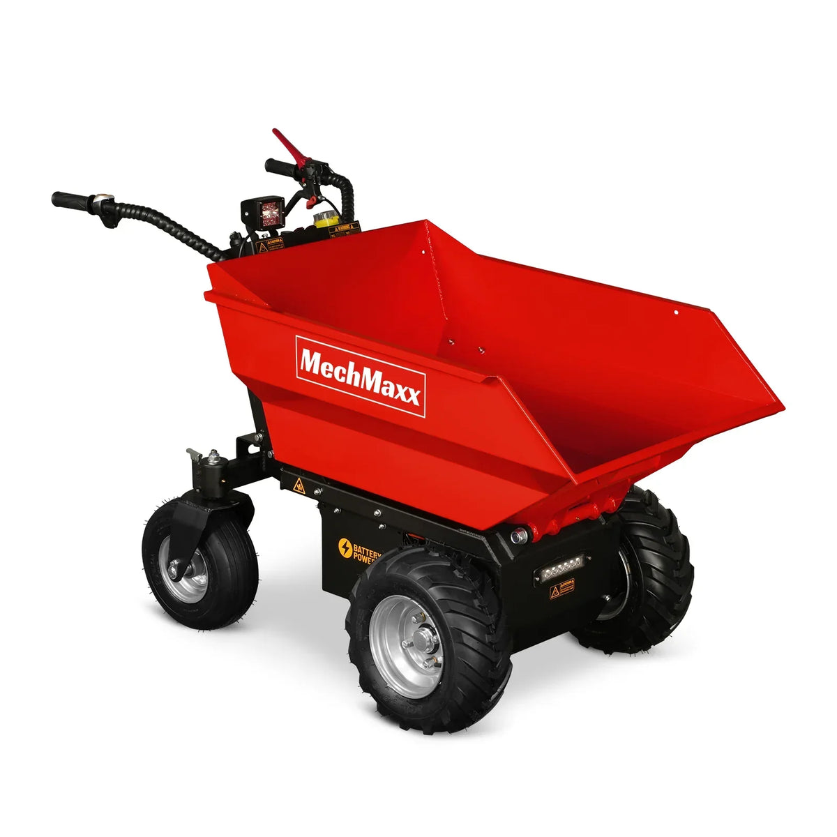 MechMaxx 1100Lbs Loading Battery Powered Barrow Electric Mini Dumper for Sale,  1000W 48V Brushless DC Motor,  E50