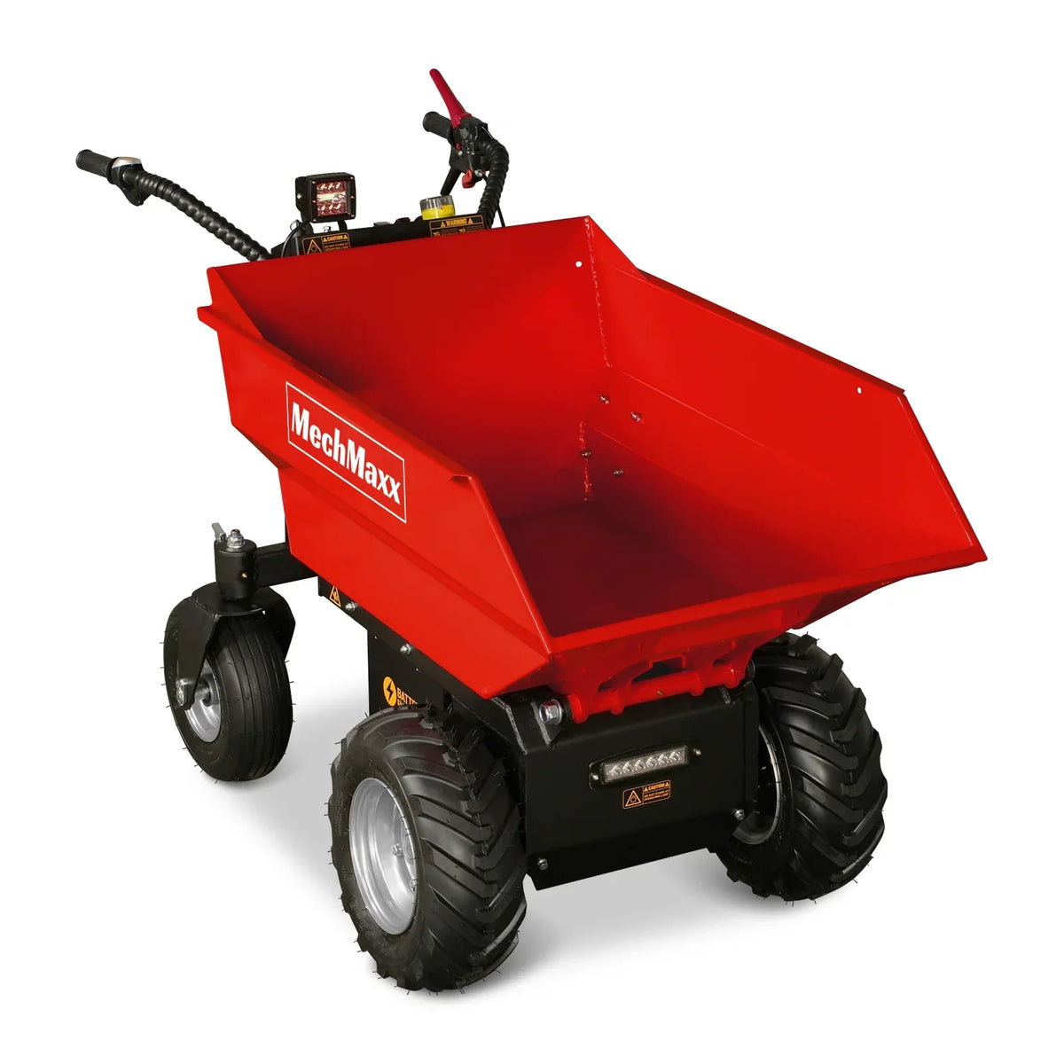 MechMaxx 1100Lbs Loading Battery Powered Barrow Electric Mini Dumper for Sale,  1000W 48V Brushless DC Motor,  E50