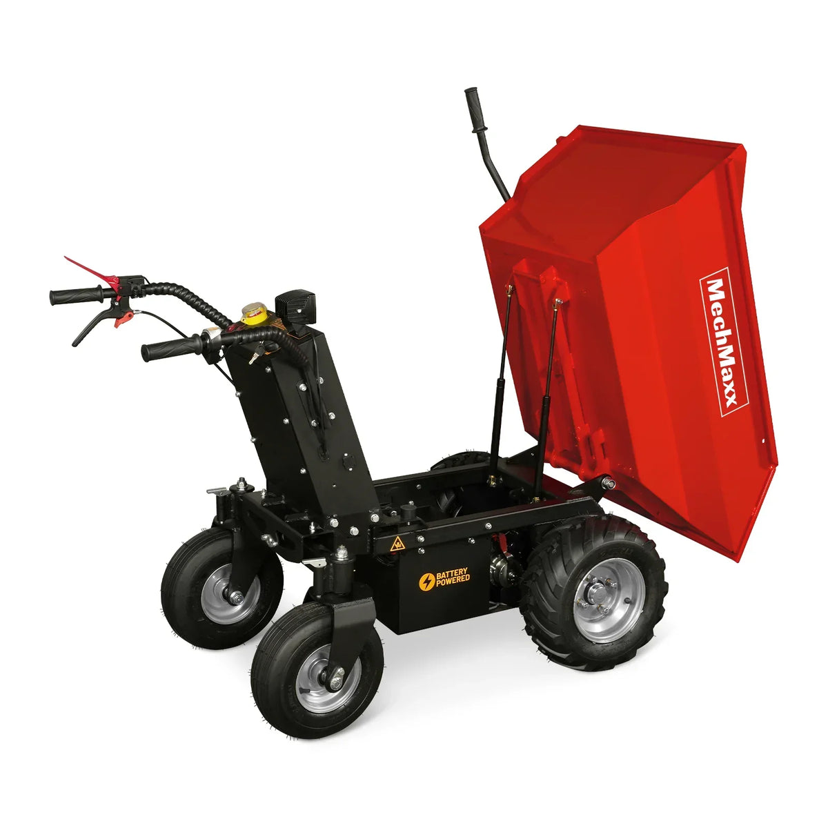 MechMaxx 1100Lbs Loading Battery Powered Barrow Electric Mini Dumper for Sale,  1000W 48V Brushless DC Motor,  E50