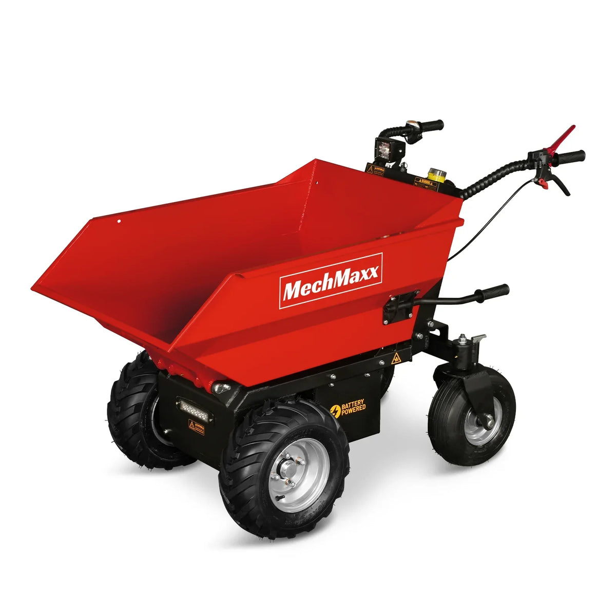 MechMaxx 1100Lbs Loading Battery Powered Barrow Electric Mini Dumper for Sale,  1000W 48V Brushless DC Motor,  E50