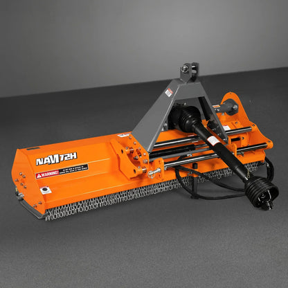 72" PTO Flail Mower with Hydraulic Side Shift 3 Point 45-85hp ,  NAM72H